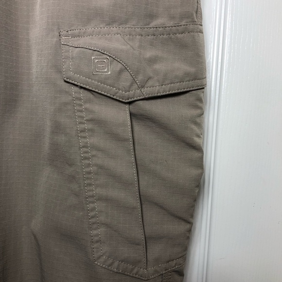 5.11 Tactical Men's Fast-Tac Khaki Lightweight Straight Leg Cargo Pants 34 X 30 - Picture 3 of 16